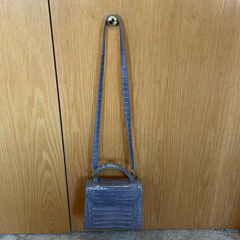 NANCY GONZALEZ Small Crocodile Top-Handle Crossbody Bag - Picture 2 of 16